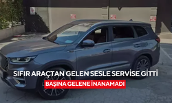 Sıfır araçtan gelen sesle servise gitti, başına gelene inanamadı