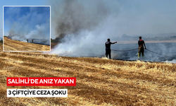 Salihli’de anız yakan 3 çiftçiye 9 bin lira ceza kesildi