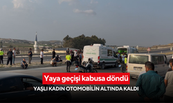 Yaya geçişi kabusa döndü: Yaşlı kadın otomobilin altında kaldı