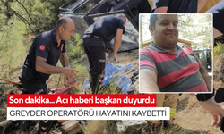 Son dakika... Acı haberi başkan duyurdu! Greyder operatörü hayatını kaybetti