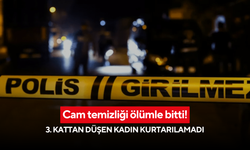 Cam temizliği ölümle bitti! 3. kattan düşen kadın kurtarılamadı