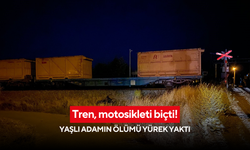 Tren, motosikleti biçti! Yaşlı adamın ölümü yürek yaktı