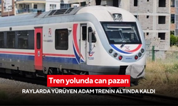 Tren yolunda can pazarı: Raylarda yürüyen adam trenin altında kaldı
