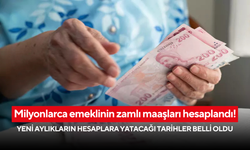 Milyonlarca emeklinin zamlı maaşları hesaplandı! Yeni aylıkların hesaplara yatacağı tarihler belli oldu