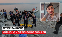 21 yaşındaki genç yüzmek için girdiği gölde boğuldu