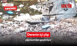 Derenin içi çöp yığınlarından geçilmiyor