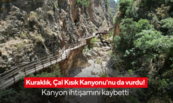 Kuraklık, Çal Kısık Kanyonu’nu da vurdu! Kanyon ihtişamını kaybetti
