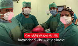 Karın şişliği şikayetiyle gitti, karnından 9 kiloluk kitle çıkarıldı