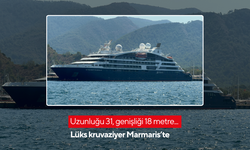 Uzunluğu 31, genişliği 18 metre... Lüks kruvaziyer Marmaris’te