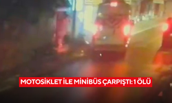 Motosiklet ile minibüs çarpıştı: 1 ölü