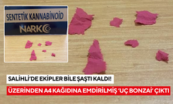 Salihli’de ekipler bile şaştı kaldı! Üzerinden A4 kağıdına emdirilmiş ‘uç bonzai’ çıktı
