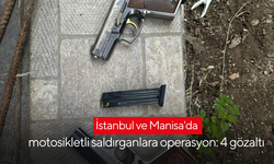 İstanbul ve Manisa'da motosikletli saldırganlara operasyon: 4 gözaltı