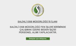 SALİHLİ OSB MÜDÜRLÜĞÜ PERSONEL ALIMI
