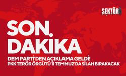 Son dakika! DEM Parti'den açıklama geldi! PKK terör örgütü 11 Temmuz'da silah bırakacak