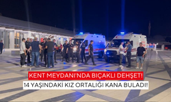 14 yaşındaki genç kız, Kent meydanını kan gölüne çevirdi... 4 kişi yaralandı...