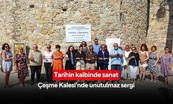 Taş duvarlar arasında renkli anlar... Çeşme Kalesi’nde resim ve fotoğraf sergisi