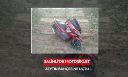 Salihli’de motosiklet zeytin bahçesine uçtu: 1 yaralı