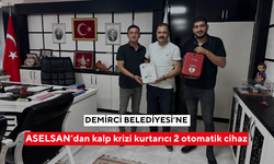 Demirci Belediyesi’ne ASELSAN’dan kalp krizi kurtarıcı 2 otomatik cihaz