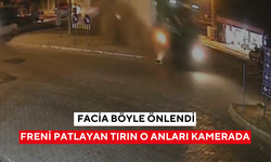 Kilometrelerce frensiz giden tır refüje daldı: Sürücünün hamlesi takdir topladı