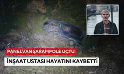Panelvan şarampole uçtu: İnşaat ustası hayatını kaybetti