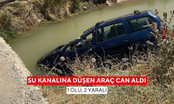 Su kanalına düşen araç can aldı: 1 ölü, 2 yaralı