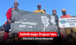 Salihlili dağcı Doğuer’den Erciyes’e zirve tırmanışı