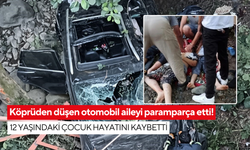 Köprüden düşen otomobil aileyi paramparça etti! 12 yaşındaki çocuk hayatını kaybetti