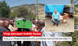 Virajı alamayan traktör faciası: Yolcu traktörden atlayarak hayatını kaybetti