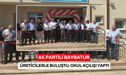 Baybatur, Sarıgöl ve Alaşehir'de üreticilerle buluştu, okul açılışı yaptı