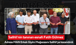 Salihli’nin tanınan esnafı Fatih Gülmez, Adress MAN Erkek Giyim Mağazasını Salihli'ye kazandırdı