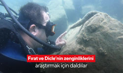 Fırat ve Dicle’nin zenginliklerini araştırmak için daldılar