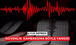 6.1'lik deprem güvenlik kamerasına böyle yansıdı