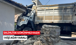 Salihli’de görünmez kaza, 1 kişi ağır yaralı