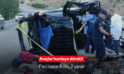Araçlar hurdaya döndü! Feci kaza: 4 ölü, 2 yaralı