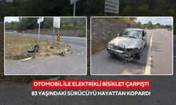 Otomobil ile elektrikli bisiklet çarpıştı: 1 ölü