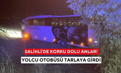Salihli’de otobüs yoldan çıktı, 18 kişi ölümden döndü