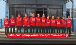 Salihli’nin şampiyonlarına eşofman desteği