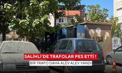 Salihli’de trafolar pes etti ! Bir trafo daha alev alev yandı