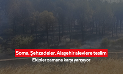Manisa’da aynı gün üç ilçede orman yangını... Havadan ve karadan seferberlik