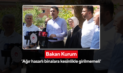 Bakan Kurum’dan Sındırgı depremi sonrası kritik uyarı! Hasarlı binalara girmeyin