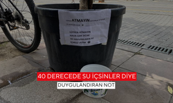 40 derecede bir damla umut! Sokak hayvanları için kibar mesaj... 'Lütfen Atmayın!'