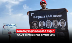 Şehit AKUT gönüllüleri için 4 bin 135 metrelik zirveye tırmandı
