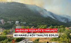 Orman yangınına müdahale sürüyor: 80 haneli köy tahliye edildi