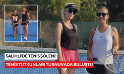 Salihli’de tenis şöleni: Tenis tutkunları turnuvada buluştu