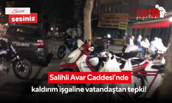Salihli Avar Caddesi’nde kaldırım işgaline vatandaştan tepki!