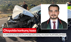 Otoyolda korkunç kaza: Hurdaya dönen otomobilde genç avukat kurtarılamadı