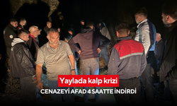 Yaylada kalp krizi: Cenazeyi AFAD 4 saatte indirdi