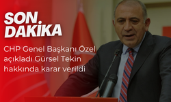 CHP Genel Başkanı Özel açıkladı Gürsel Tekin hakkında karar verildi