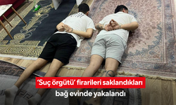 ‘Suç örgütü’ firarileri saklandıkları bağ evinde yakalandı
