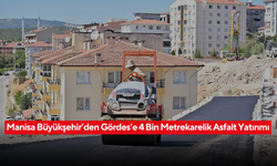 Manisa Büyükşehir’den Gördes’e 4 bin metrekarelik asfalt yatırımı